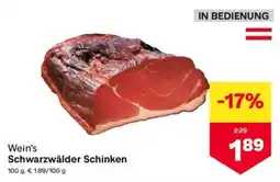 MPreis Wein's Schwarzwälder Schinken Angebot