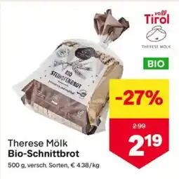 MPreis Therese Mölk Bio-Schnittbrot Angebot