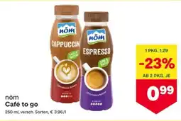 MPreis nöm Café to go Angebot