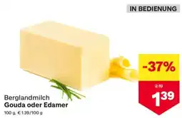 MPreis Berglandmilch gouda oder edamer Angebot