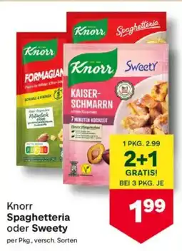 MPreis Knorr spaghetteria oder sweety Angebot