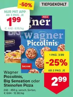MPreis Wagner piccolinis, big sensation oder steinofen pizza Angebot