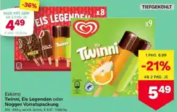 MPreis Eskimo twinni, eis legenden oder nogger vorratspackung Angebot