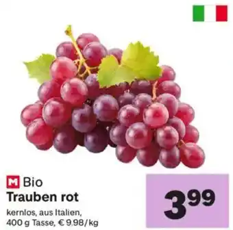 MPreis Bio trauben rot Angebot