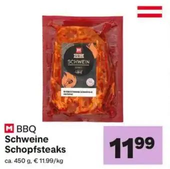 MPreis Bbq schweine schopfsteaks Angebot