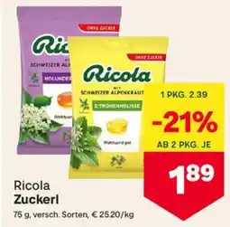 MPreis Ricola zuckerl Angebot