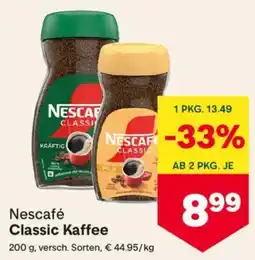 MPreis Nescafé classic kaffee Angebot