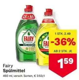 MPreis Fairy Spülmittel Angebot