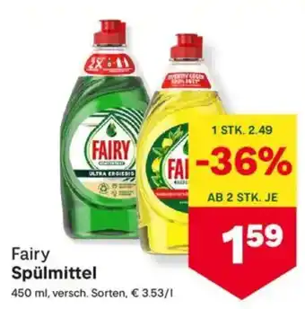 MPreis Fairy Spülmittel Angebot