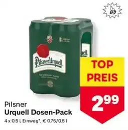 MPreis Pilsner Urquell Dosen-Pack Angebot