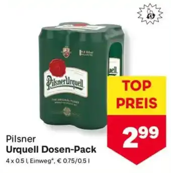 MPreis Pilsner Urquell Dosen-Pack Angebot