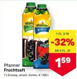 MPreis Pfanner Fruchtsaft Angebot