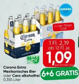 Eurospar Corona extra mexikanisches bier oder cero alkoholfrei Angebot