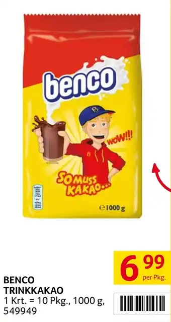 Transgourmet Benco trinkkakao Angebot