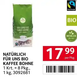 Transgourmet Natürlich für uns bio kaffee bohne Angebot