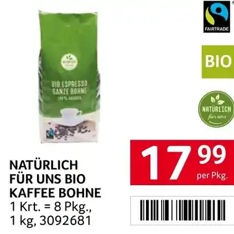 Transgourmet Natürlich für uns bio kaffee bohne Angebot