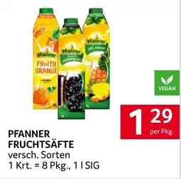 Transgourmet Pfanner fruchtsäfte Angebot