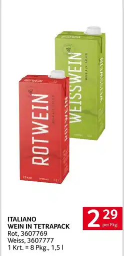 Transgourmet Italiano wein in tetrapack Angebot
