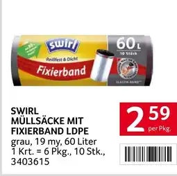 Transgourmet Swirl müllsäcke mit fixierband ldpe Angebot
