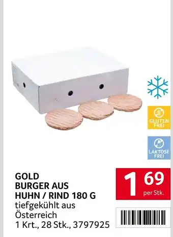 Transgourmet Gold burger aus huhn / rind Angebot