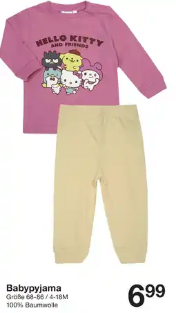 Zeeman Babypyjama Angebot