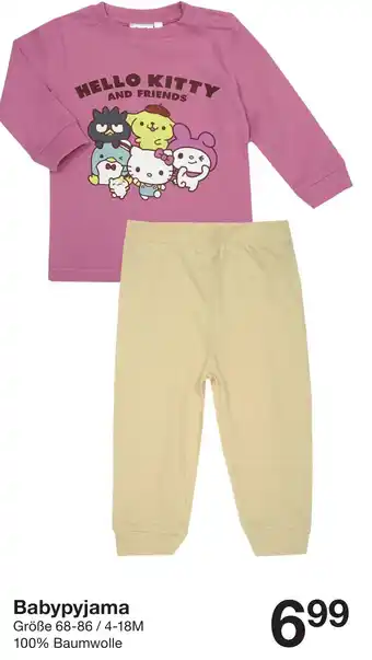 Zeeman Babypyjama Angebot