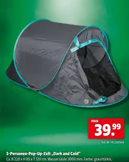 Eurogast Grissemann 2-personen-pop-up-zelt,,dark and cold Angebot