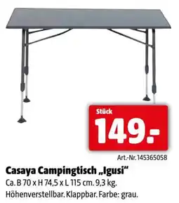 Eurogast Grissemann Casaya Campingtisch,,Igusi Angebot