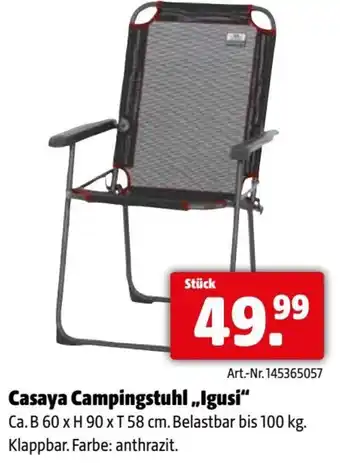 Eurogast Grissemann Casaya campingstuhl „igusi Angebot