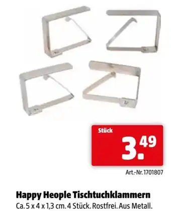 Eurogast Grissemann Happy heople tischtuchklammern Angebot