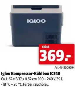 Eurogast Grissemann Igloo kompressor-kühlbox icf40 Angebot