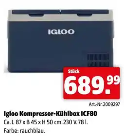 Eurogast Grissemann Igloo kompressor-kühlbox icf80 Angebot