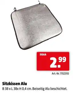 Eurogast Grissemann Sitzkissen alu Angebot