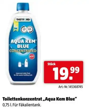 Eurogast Grissemann Toilettenkonzentrat „aqua kem blue Angebot
