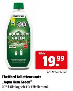 Eurogast Grissemann Thetford toilettenzusatz ,,aqua kem green Angebot
