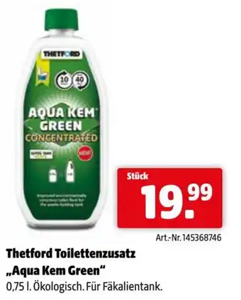 Eurogast Grissemann Thetford toilettenzusatz ,,aqua kem green Angebot