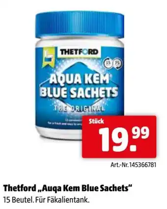 Eurogast Grissemann Thetford „auqa kem blue sachets Angebot