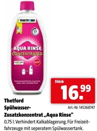 Eurogast Grissemann Thetford spülwasser- zusatzkonzentrat „aqua rinse Angebot
