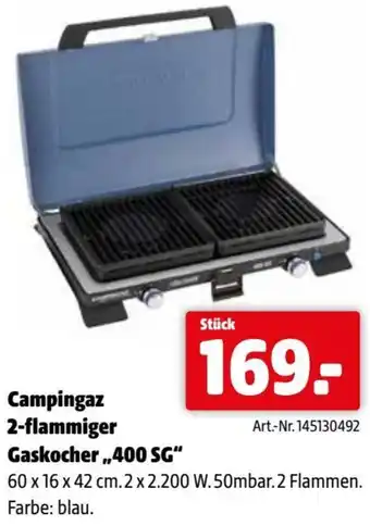 Eurogast Grissemann Campingaz 2-flammiger gaskocher,,400 sg Angebot