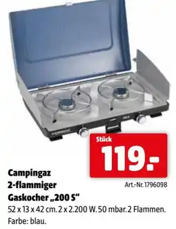 Eurogast Grissemann Campingaz 2-flammiger gaskocher,,200 s Angebot