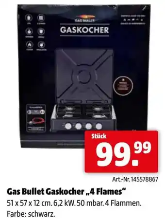 Eurogast Grissemann Gas bullet gaskocher,,4 flames Angebot