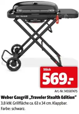 Eurogast Grissemann Weber gasgrill,,traveler stealth edition Angebot