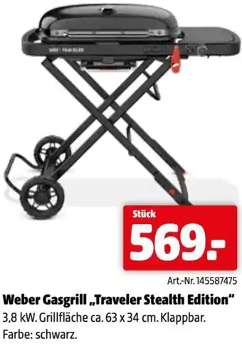 Eurogast Grissemann Weber gasgrill,,traveler stealth edition Angebot
