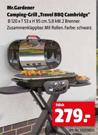 Eurogast Grissemann Mr.gardener camping-grill „travel bbq cambridge“ Angebot