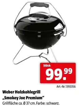 Eurogast Grissemann Weber holzkohlegrill ,,smokey joe premium Angebot