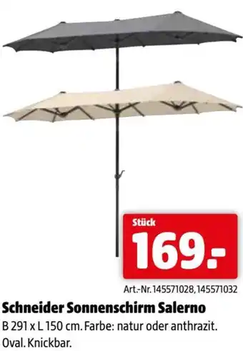 Eurogast Grissemann Schneider sonnenschirm salerno Angebot