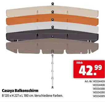 Eurogast Grissemann Casaya balkonschirm Angebot