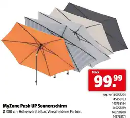 Eurogast Grissemann Myzone push up sonnenschirm Angebot