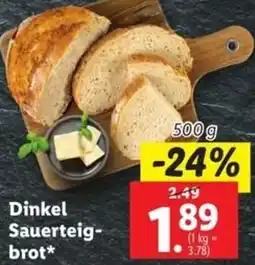 Lidl Dinkel Sauerteig- brot* Angebot