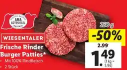 Lidl Frische Rinder Burger Patties Angebot